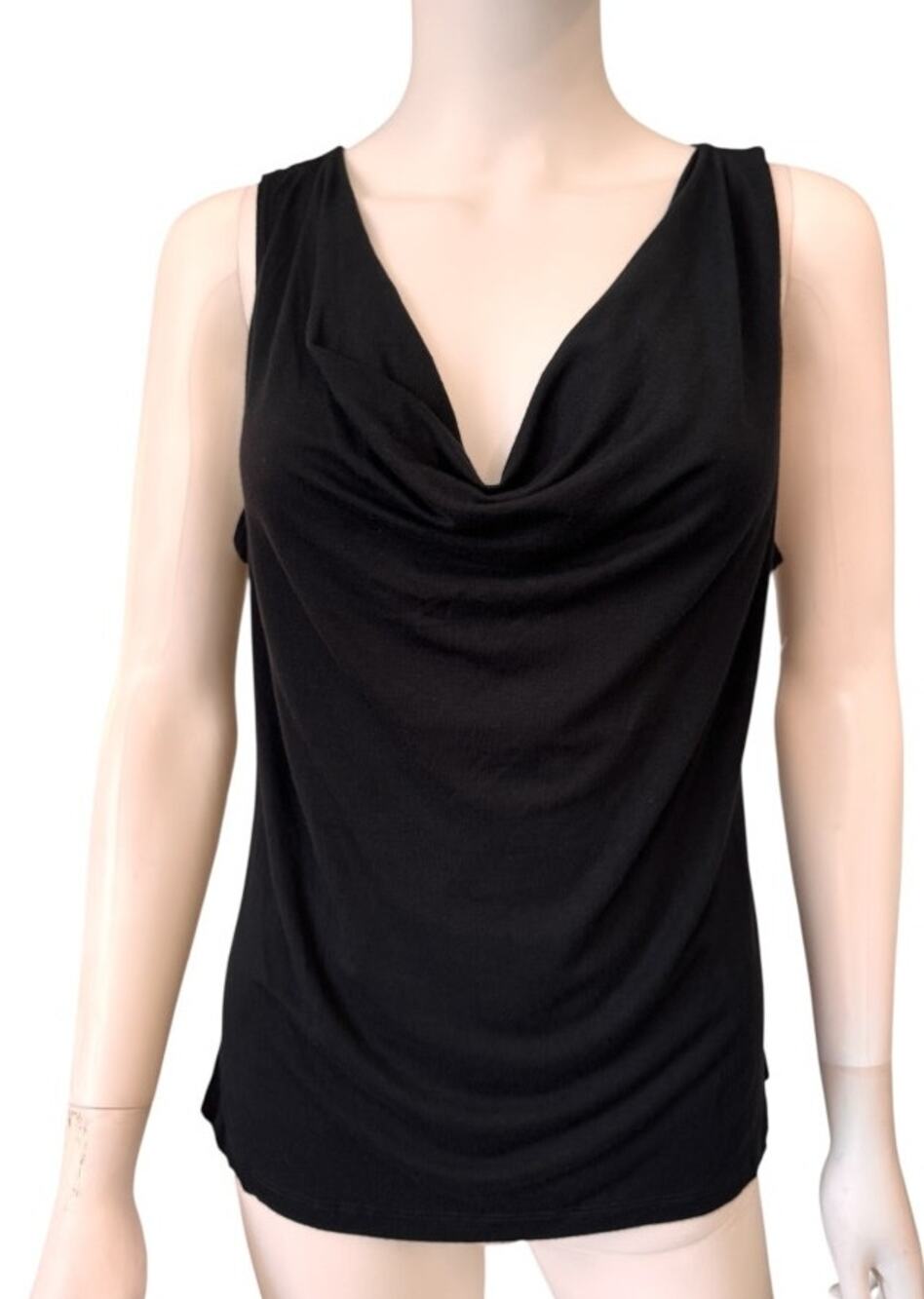 New ABOUND NORDSTROM Women's Black Cowl Neck Sleeveless Top Size S